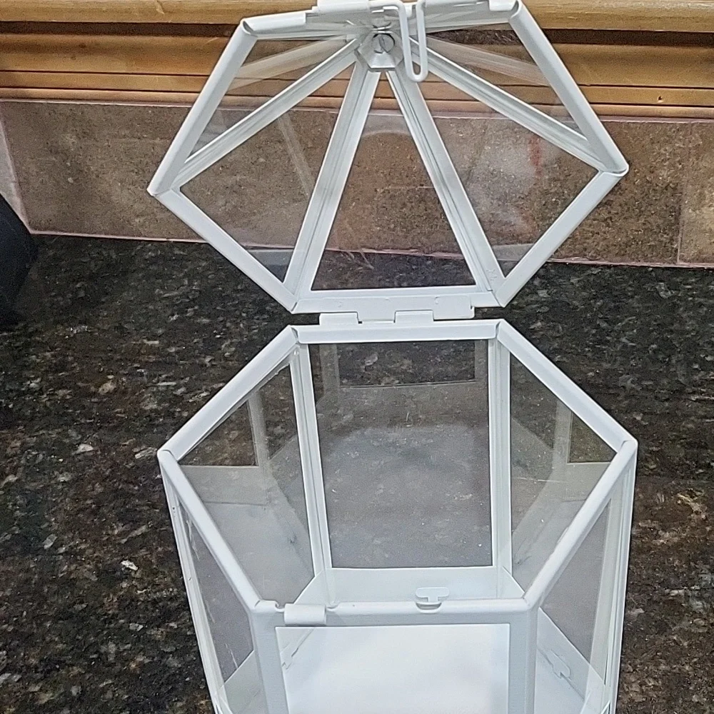 Ikea White Candle Holder/ Lantern